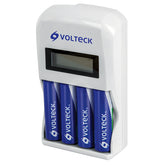 Cargador de pilas aa aaa inluye 4 pilas aa voltek